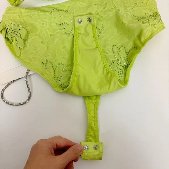 For Love and Lemons Anna Maxi Dress in Green Size M - Picture 7 of 16